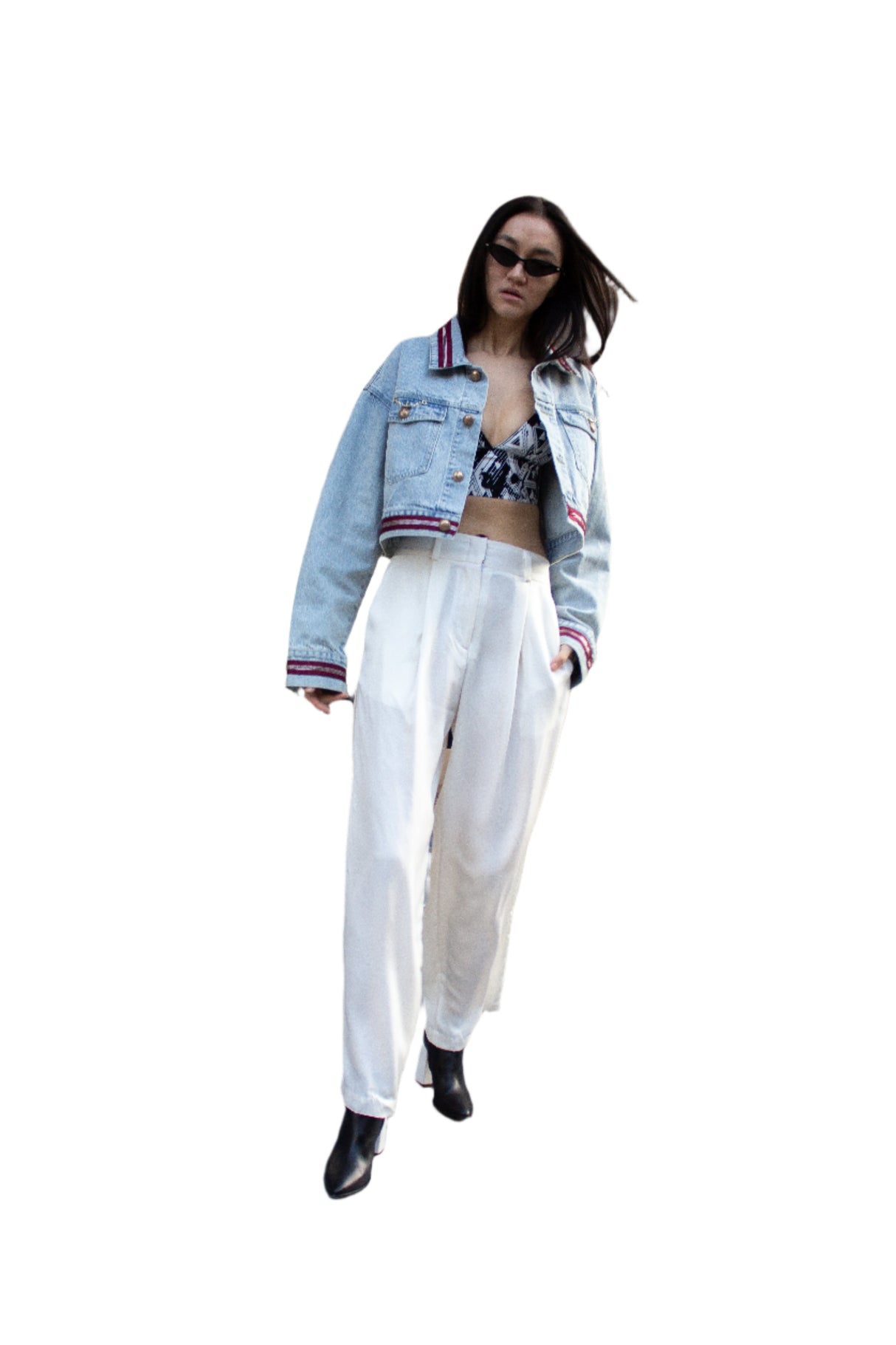 Danielle Denim Jacket With Red Lining