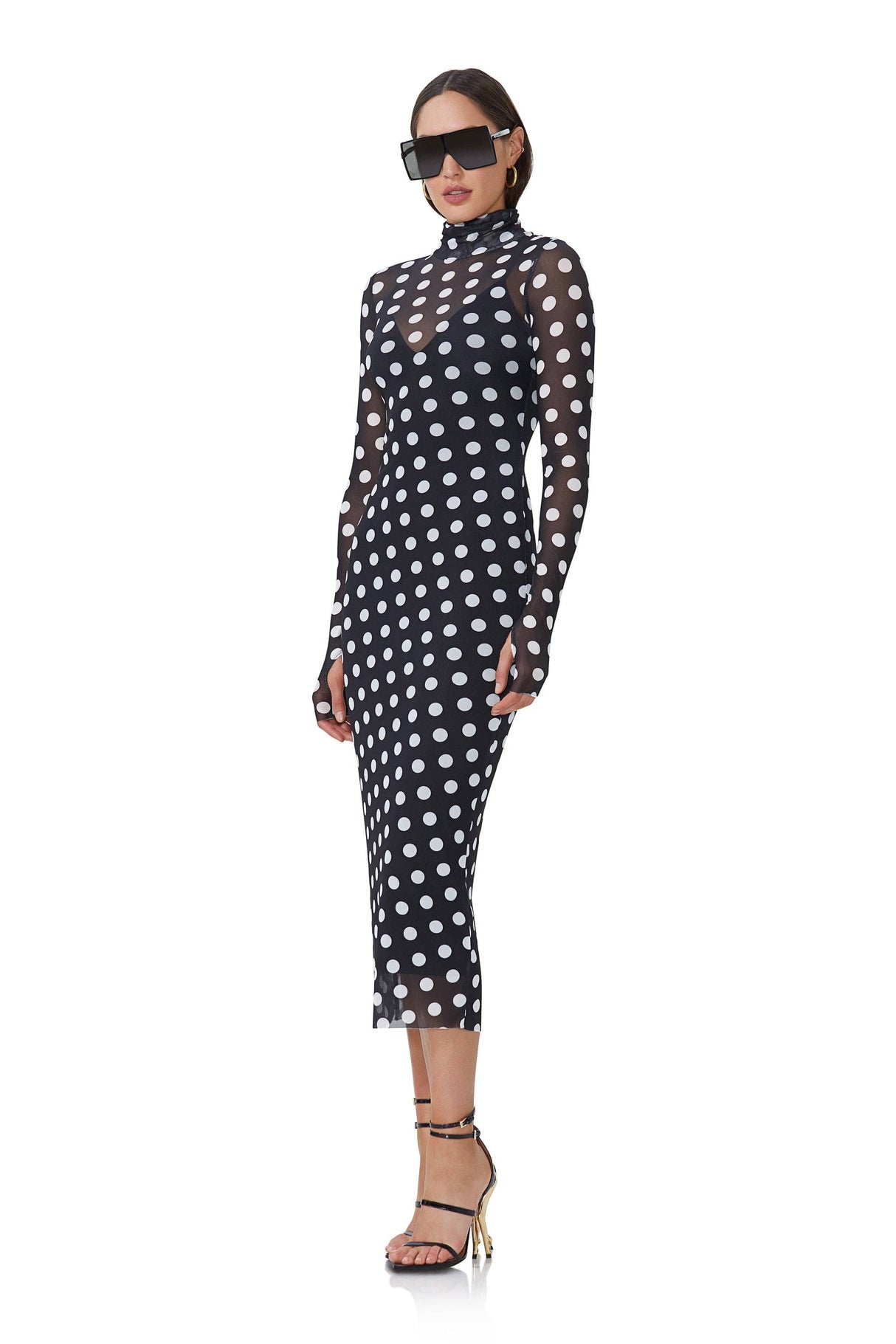 Shailene Dress - Diagonal Dot