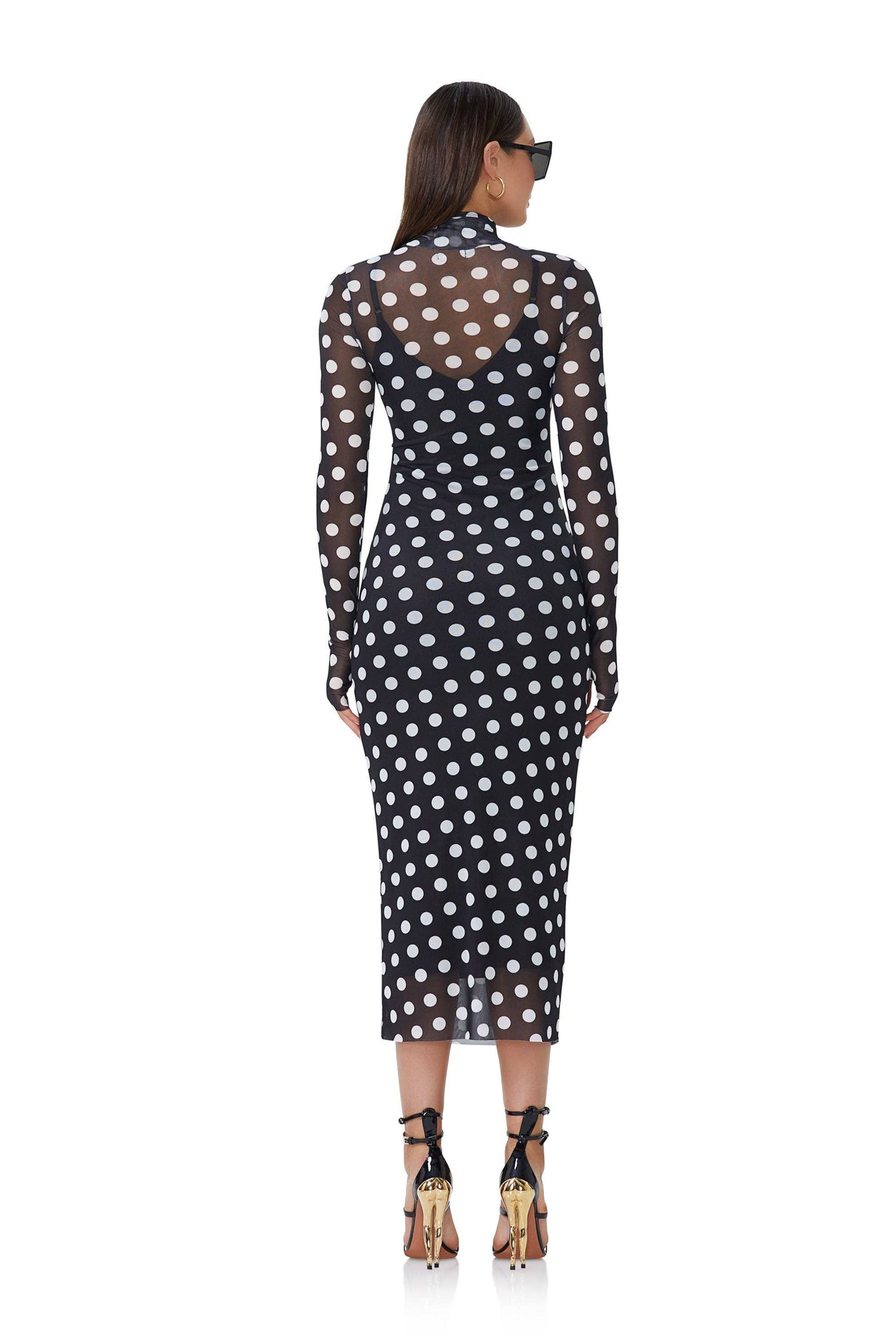 Shailene Dress - Diagonal Dot