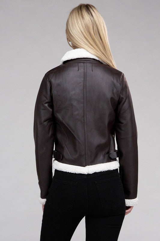 Mila PU Leather Jacket
