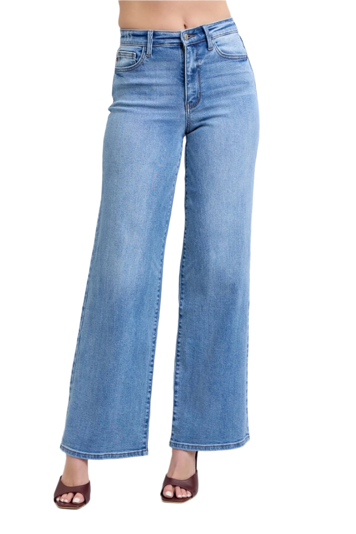 Judy Blue Full Size Wide Leg Jeans