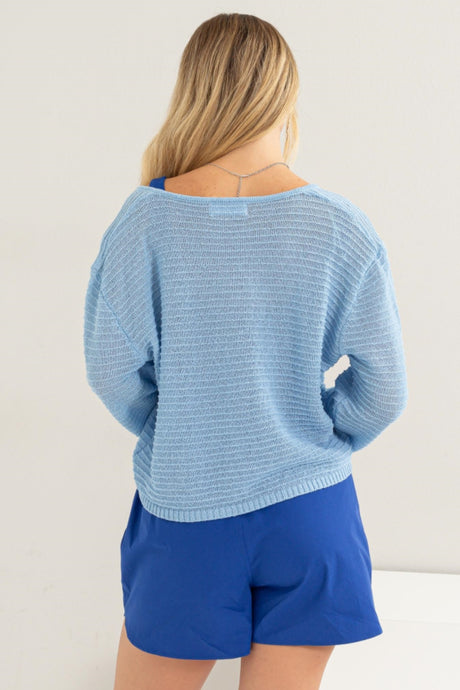 Maeve V-Neck Long Sleeve Top