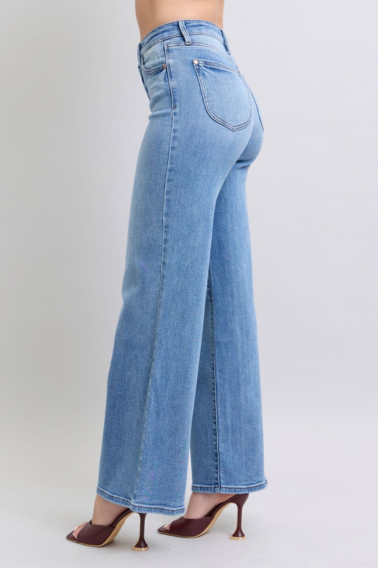 Judy Blue Full Size Wide Leg Jeans