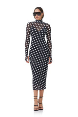 Shailene Dress - Diagonal Dot