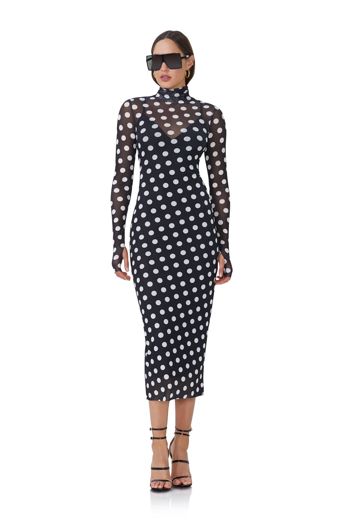 Shailene Dress - Diagonal Dot
