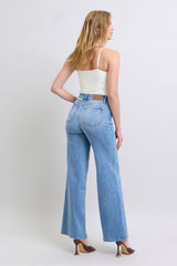 Judy Blue Full Size Wide Leg Jeans