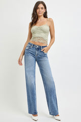 RISEN High Rise Straight Leg Jeans