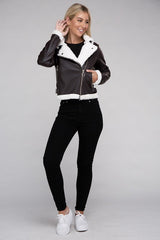 Mila PU Leather Jacket