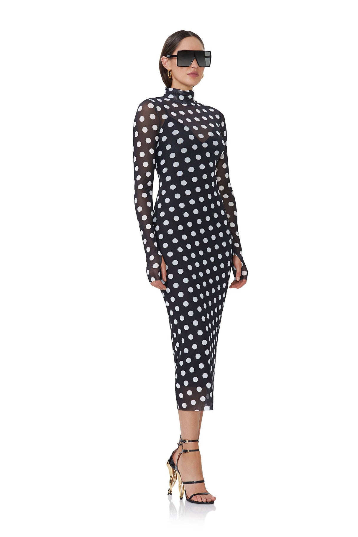 Shailene Dress - Diagonal Dot