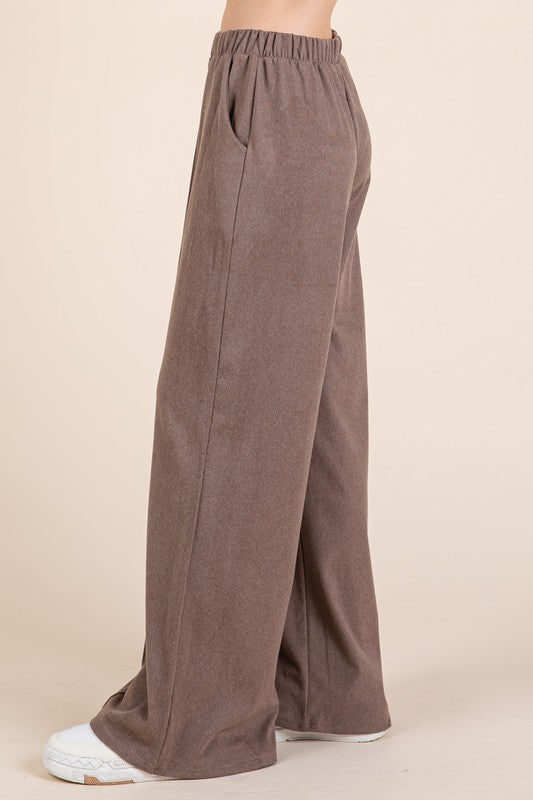 Caroline Elastic Waist Wide Leg Pants
