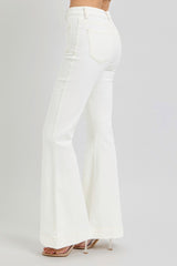 RISEN High Rise Pocket Flare Jeans