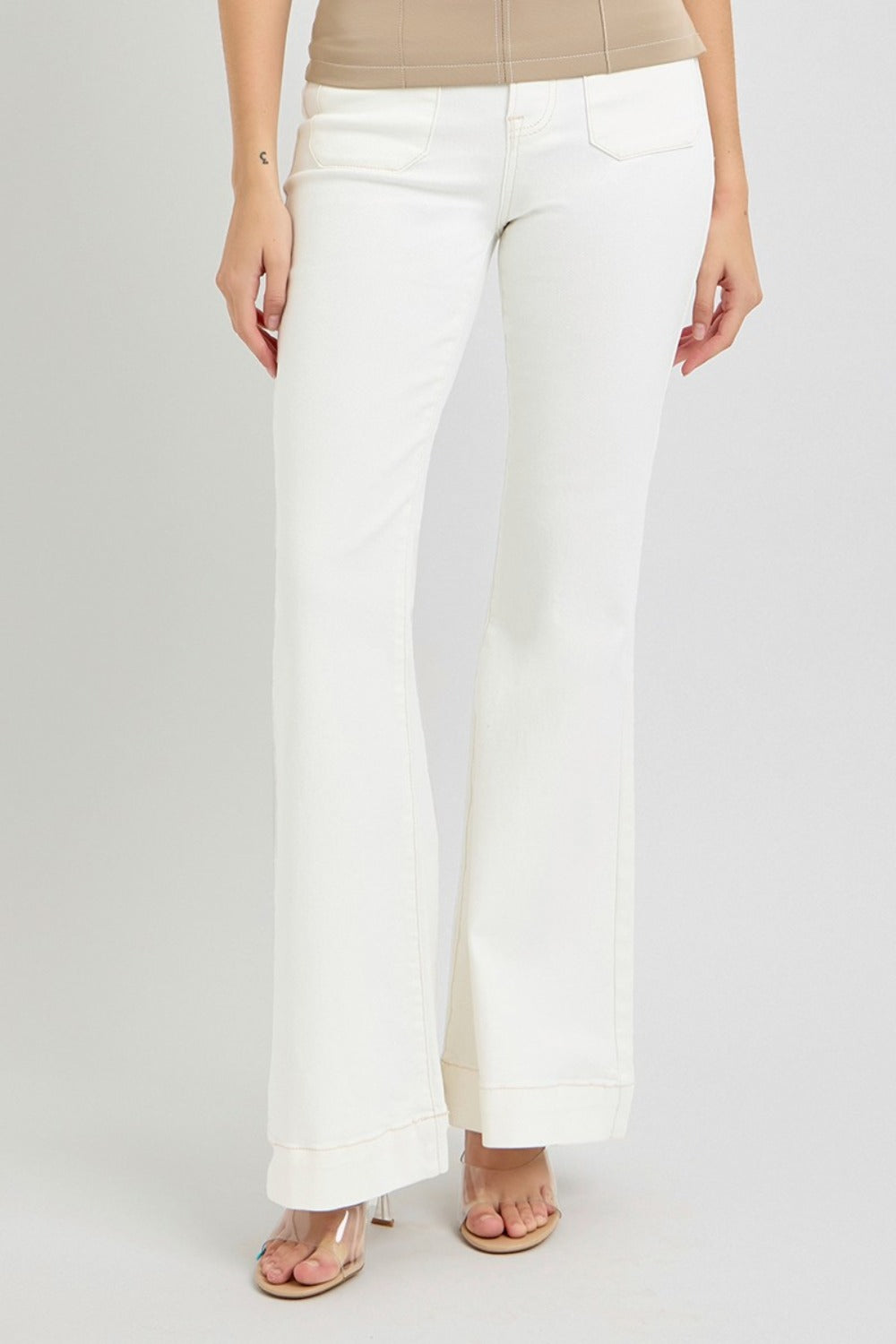 RISEN High Rise Pocket Flare Jeans