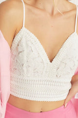 Victoria Lace Crop Cami