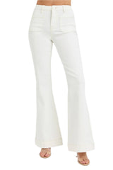 RISEN High Rise Pocket Flare Jeans