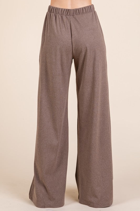 Caroline Elastic Waist Wide Leg Pants