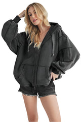 Natalie Drawstring Hooded Jacket