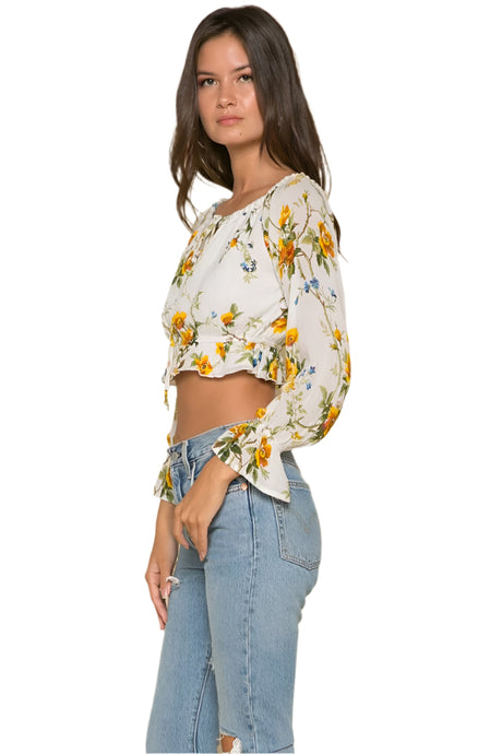 Buttercup Fields Crop Top