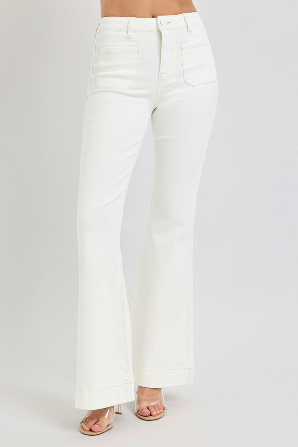 RISEN High Rise Pocket Flare Jeans